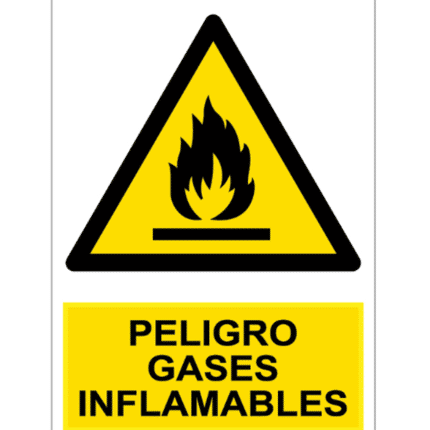 Signal / Danger Poster. Flammable gases