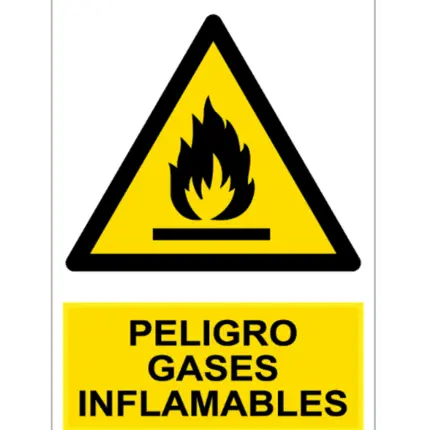 Signal / Danger Poster. Flammable gases