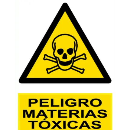 Señal / Cartel de Peligro. Materias tóxicas