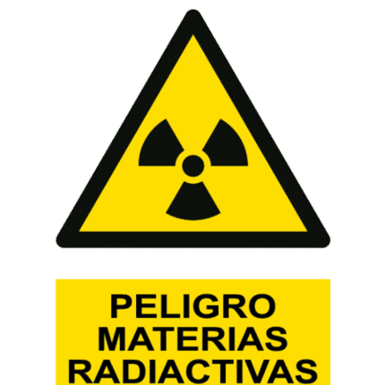 Signal / Danger Poster. Radioactive materials