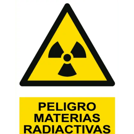 Señal / Cartel de Peligro. Materias radiactivas