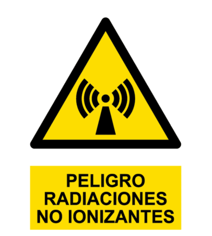 Signal / Danger Poster. Non-ionizing radiation