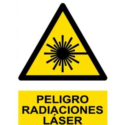 Signal / Danger Poster. Laser radiation