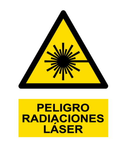 Signal / Danger Poster. Laser radiation