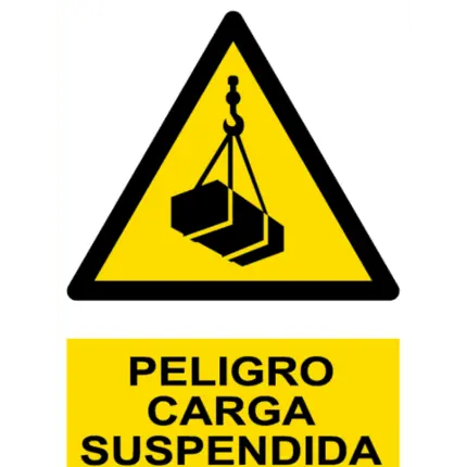 Signal / Danger Poster. Suspended cargo