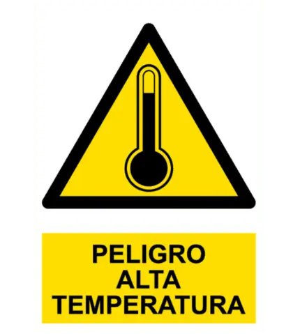 Signal / Danger Poster. High temperature