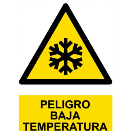 Signal / Danger Poster. Low temperature