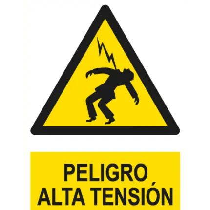 Signal / Danger Poster. High voltage
