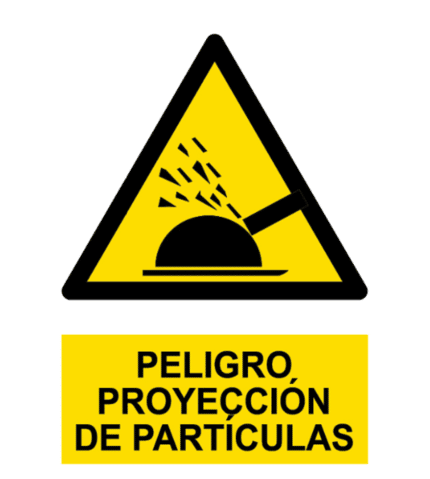 Signal / Danger Poster. Particle projection