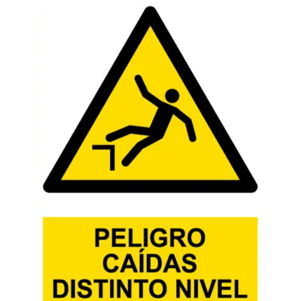 Signal / Danger Poster. Falls different level