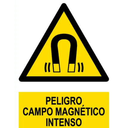 Signal / Danger Poster. Intense magnetic field