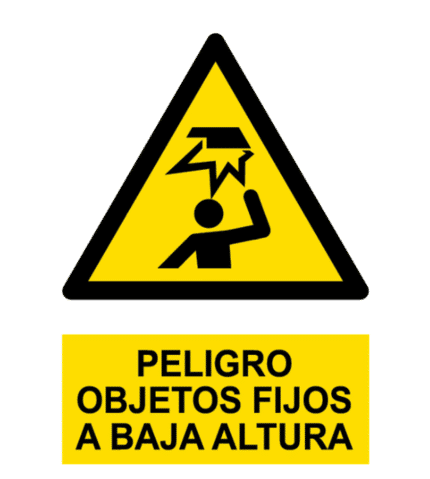 Signal / Danger Poster. Fixed objects at low altitude