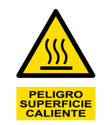 Signal / Danger Poster. Hot surface