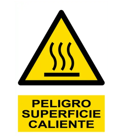 Signal / Danger Poster. Hot surface