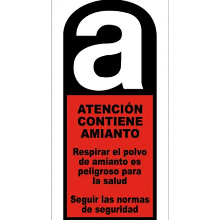 Signal / Danger Poster. Contains asbestos