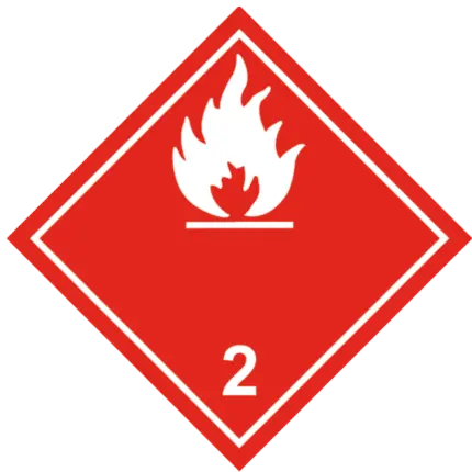 Flammable Gas Signal. Division 2.1. White flame