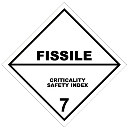 Sign of Fissile Radioactive Materials