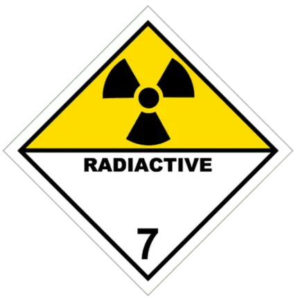 Señal de Materias radiactivas