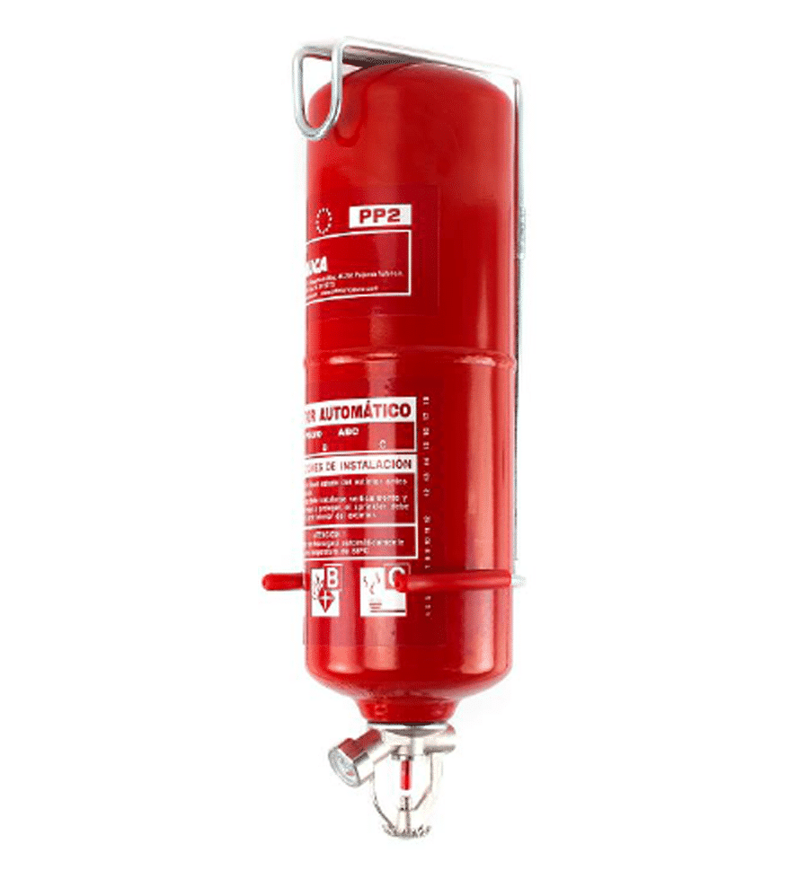 Extintor 2 Kg polvo ABC - Inoxmat