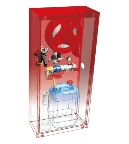 fire hose cabinet water / foam DN45