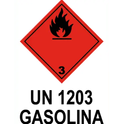 Signal / Poster of UN 1203 Gasoline