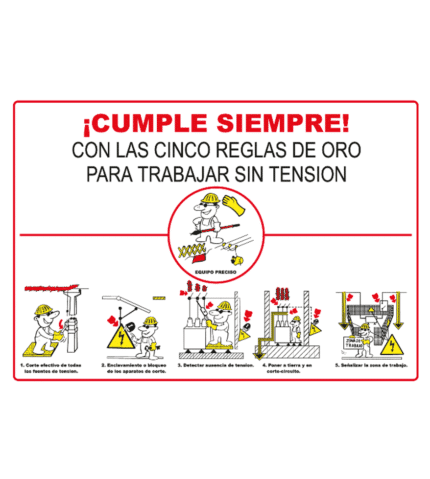 Rules to work without tension information poster