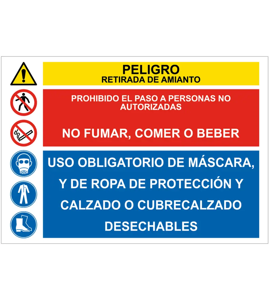 Poster Prohibido el paso • Safety poster