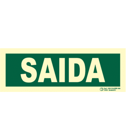 Saida Signal/Poster. Class B monolingual