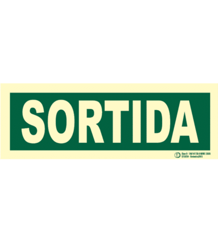 Signal / Sortida Poster. Class B monolingual