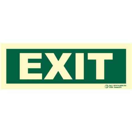 Señal / Cartel de Salida - Exit. Clase B