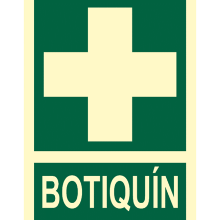 Señal / Cartel de Botiquín. Clase B