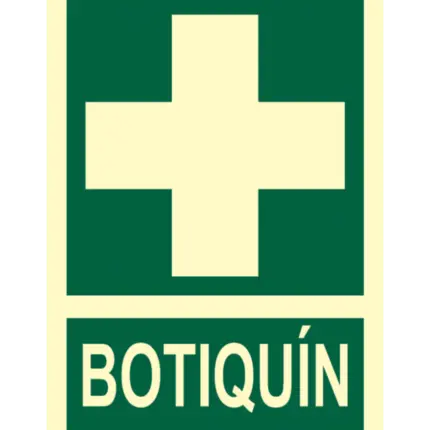Señal / Cartel de Botiquín. Clase B