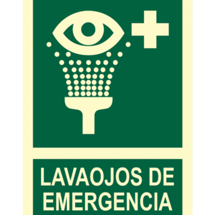 Señal / Cartel de Lavaojos de emergencia. Clase B