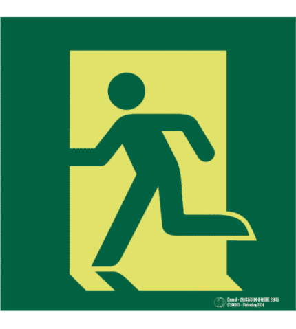 Señal / Cartel de Evacuación en planta. Clase A