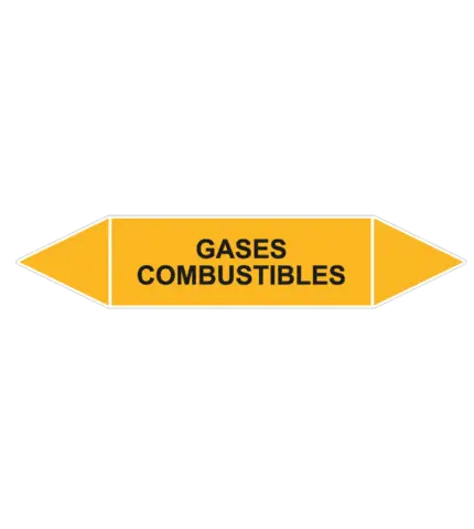 Pipe Marking Signal. Combustible gases