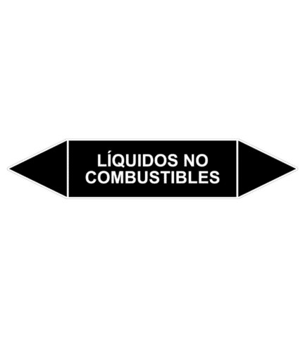 Señal de Marcaje tuberías. Líquidos no combustibles