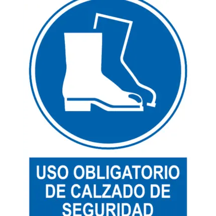 Sign / Poster mandatory use of safety footwear