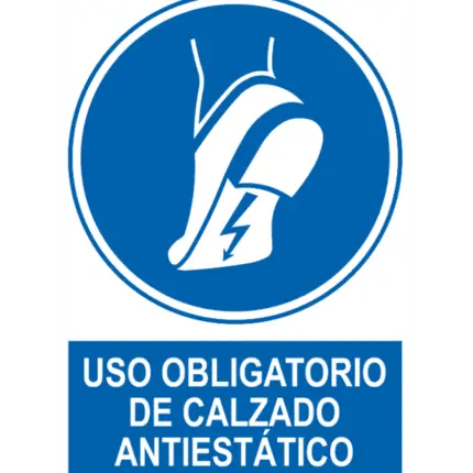 Sign / Poster for Mandatory Use of Antistatic Footwear