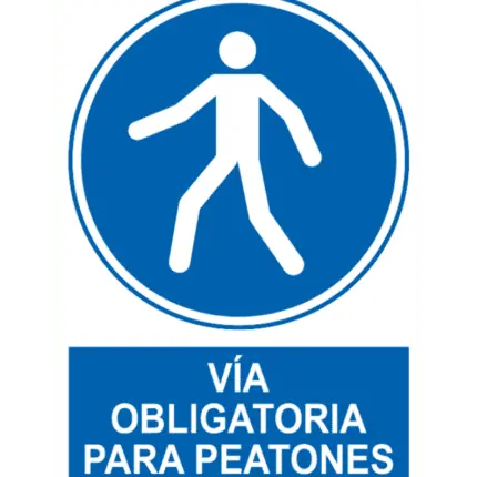 Mandatory Road Sign/ Poster for Pedestrians