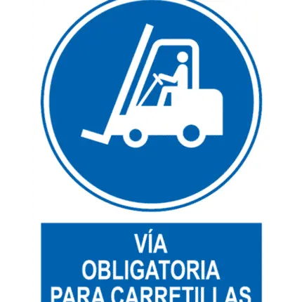 Mandatory Track Signal/Poster for Forklifts