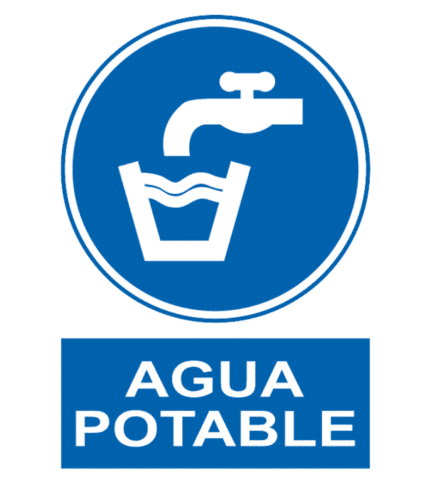 Señal / Cartel de Agua potable