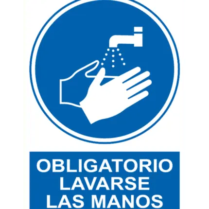 Sign / Poster mandatory hand washing