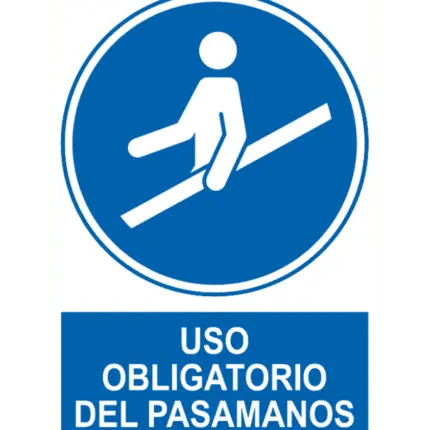 Sign / Poster for Mandatory Use of the Handrail