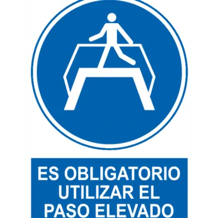 Sign / Poster Mandatory use overpass