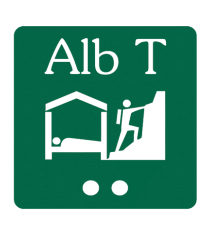 Señal / Cartel de Albergue turístico. Asturias