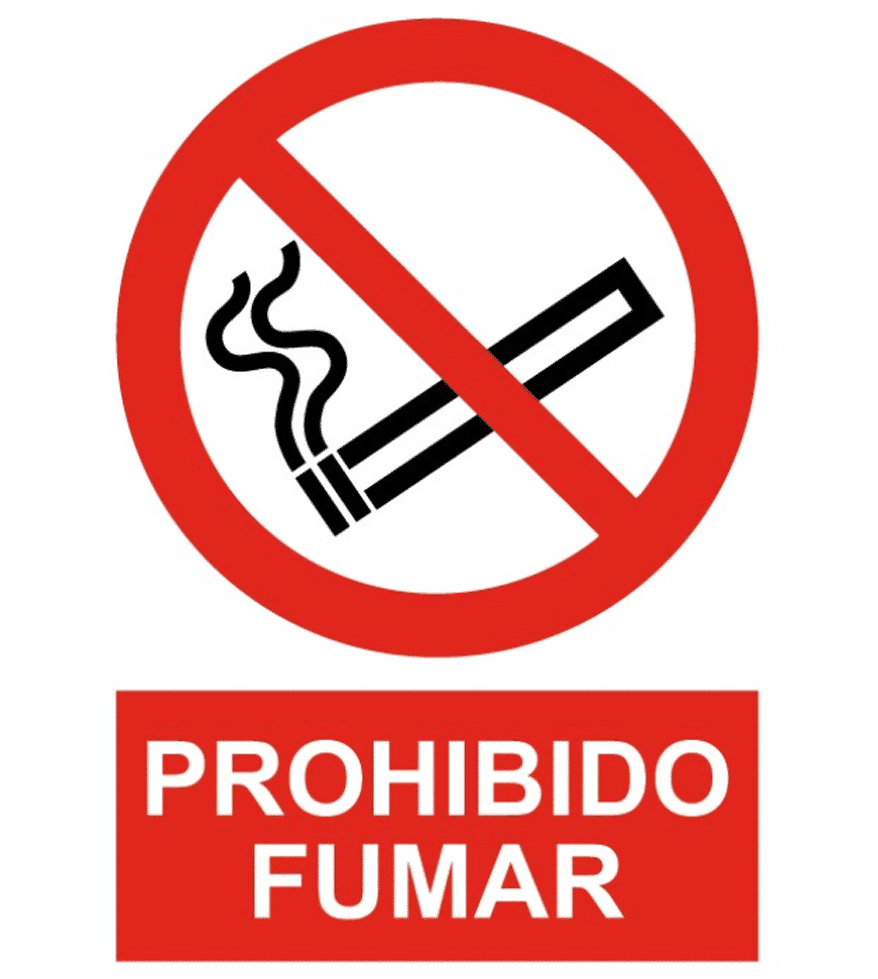 Senal Cartel De Prohibido Fumar Serior