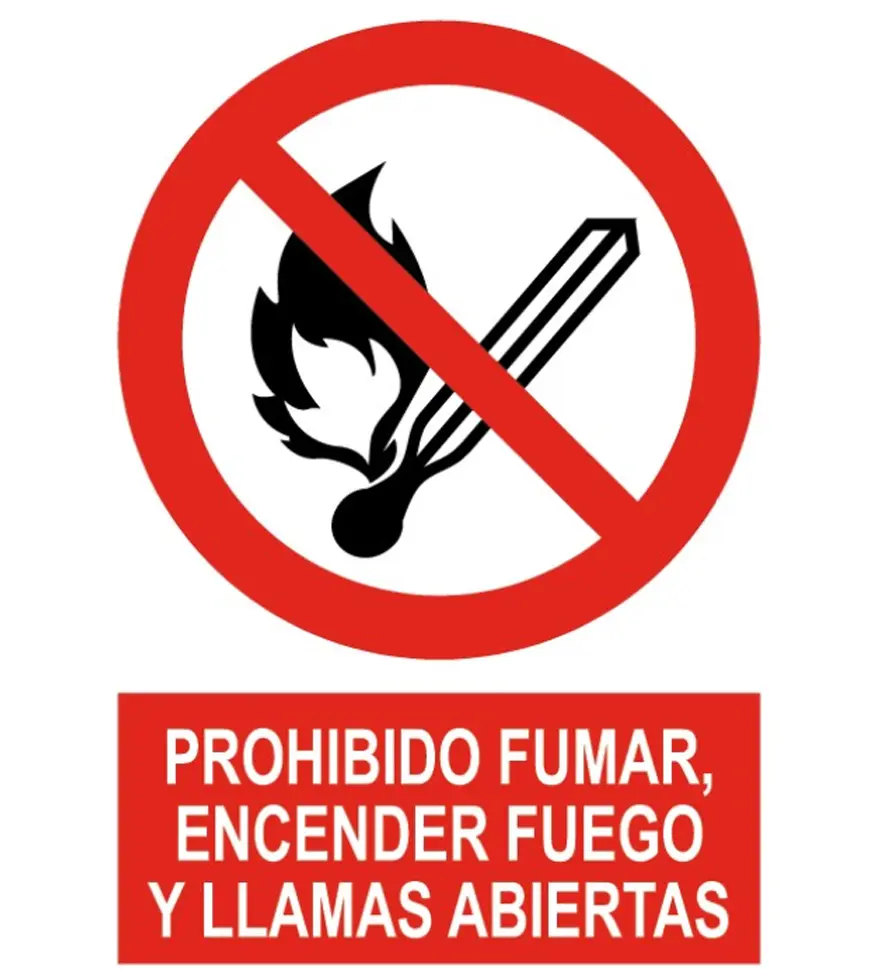 Cartel de Prohibido fumar