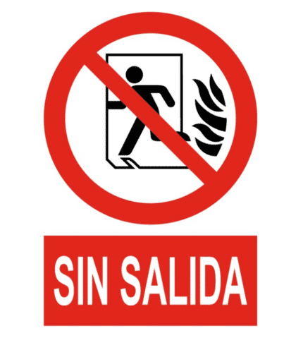 Señal / Cartel de Sin salida