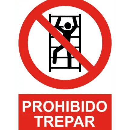 Signal / Poster forbidden to climb