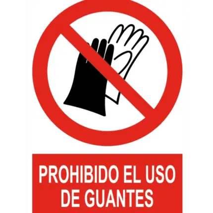 Signal / Poster Banned the use of gloves